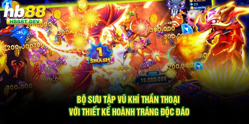 Bộ sưu tập vũ khí thần thoại với thiết kế hoành tráng độc đáo