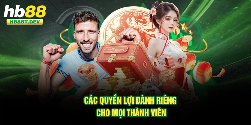 Các quyền lợi dành riêng cho mọi thành viên