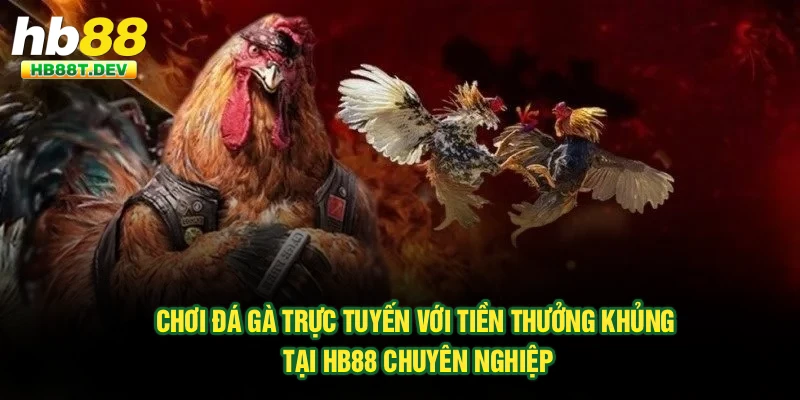 Chơi đá gà trực tuyến với tiền thưởng khủng tại Hb88 chuyên nghiệp