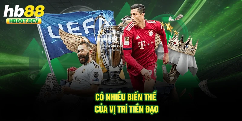 Có nhiều biến thể của vị trí tiền đạo
