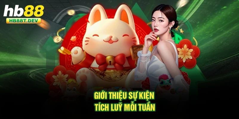 Giới thiệu sự kiện tích luỹ mỗi tuần