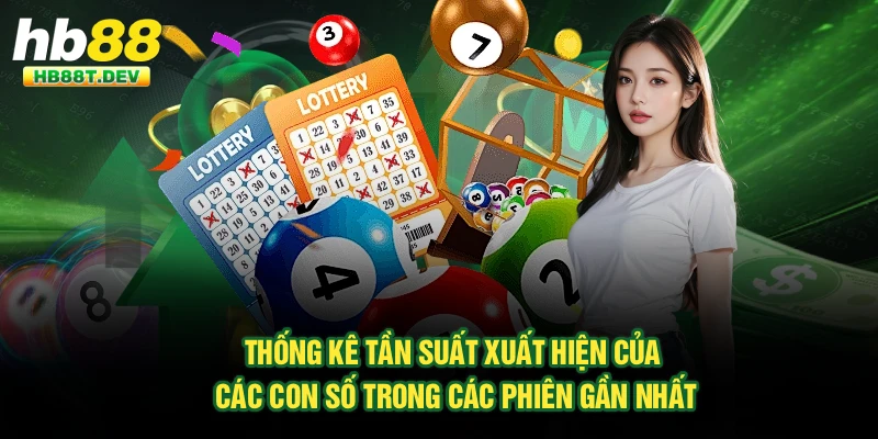Thống kê tần suất xuất hiện của các con số trong các phiên gần nhất