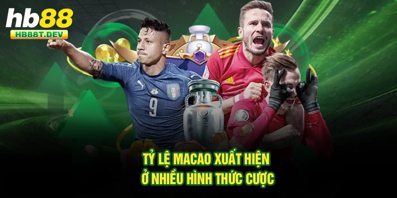 Tỷ lệ Macao xuất hiện ở nhiều hình thức cược
