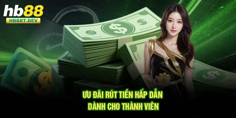 Ưu đãi rút tiền hấp dẫn dành cho thành viên